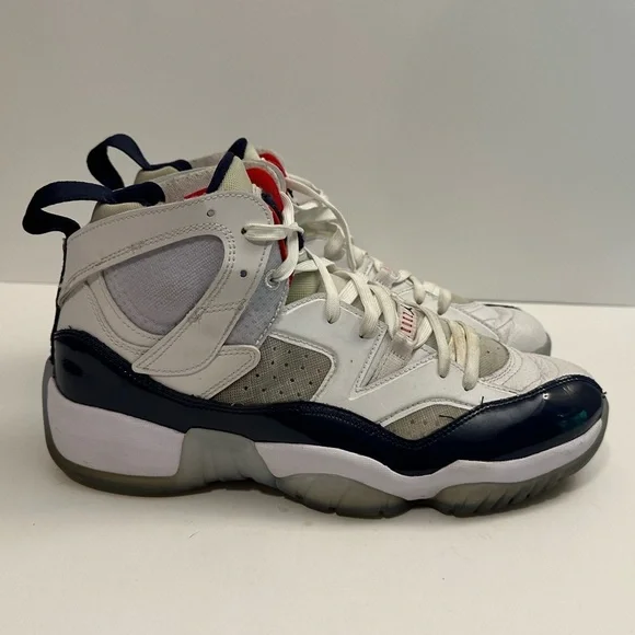 Nike Air Jordan Jumpam Two Trey DO1925 102 White/Navy-University Red Size 10